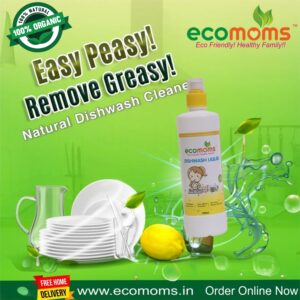 Eco-friendly Dishwashing Liquid With Green Apple & Lemon Essential Oil
